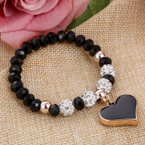 Crystal Elastic Heart Bracelet 2018