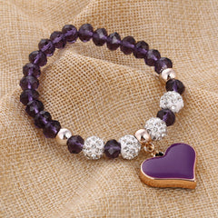 Crystal Elastic Heart Bracelet 2018