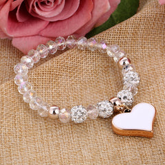 Crystal Elastic Heart Bracelet 2018