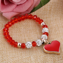 Crystal Elastic Heart Bracelet 2018