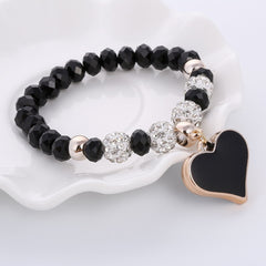 Crystal Elastic Heart Bracelet 2018