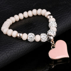 Crystal Elastic Heart Bracelet 2018