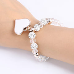 Crystal Elastic Heart Bracelet 2018