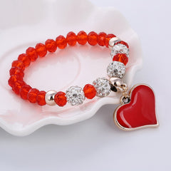 Crystal Elastic Heart Bracelet 2018