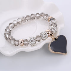 Crystal Elastic Heart Bracelet 2018