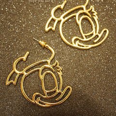 New Fashion Cute Alloy Mickey / Donald / Minnie Earrings