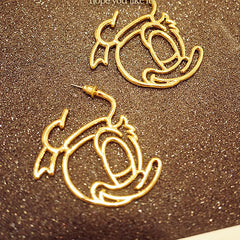 New Fashion Cute Alloy Mickey / Donald / Minnie Earrings