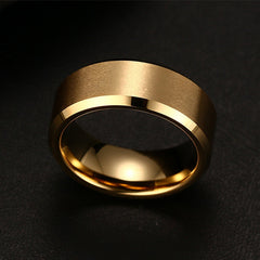Stainless Steel Black Ring