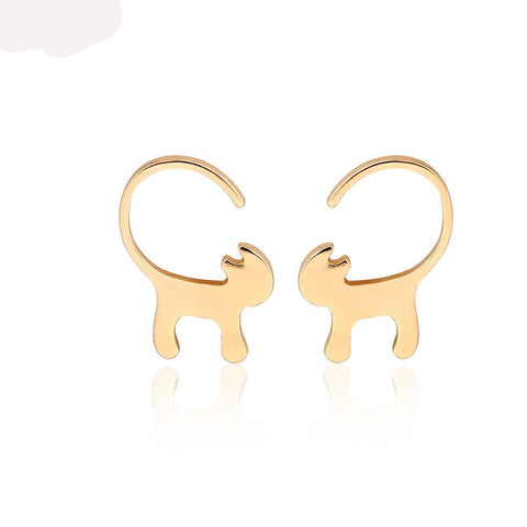 New Fashion Long Tail Cat Stud Earrings