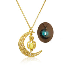 Shine Moon Stone Charm Necklace
