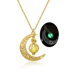Shine Moon Stone Charm Necklace