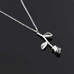 Gold Rose Flower Necklace