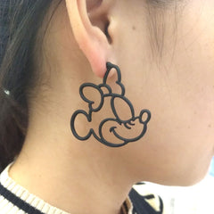 New Fashion Cute Alloy Mickey / Donald / Minnie Earrings