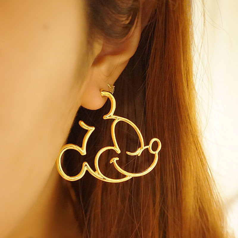 New Fashion Cute Alloy Mickey / Donald / Minnie Earrings