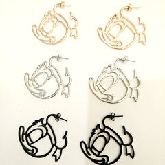 New Fashion Cute Alloy Mickey / Donald / Minnie Earrings