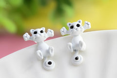 New Multiple Color Cute Cat Stud Earrings