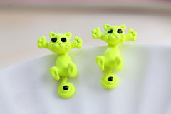 New Multiple Color Cute Cat Stud Earrings