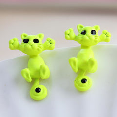 New Multiple Color Cute Cat Stud Earrings