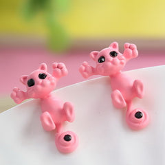 New Multiple Color Cute Cat Stud Earrings