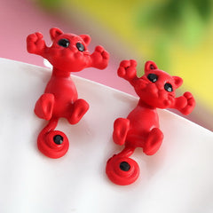 New Multiple Color Cute Cat Stud Earrings