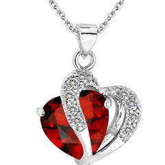 Crystal heart necklace