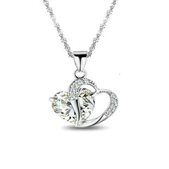 Crystal heart necklace
