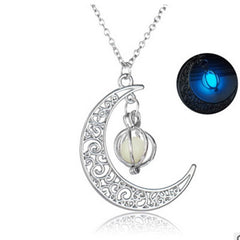 Shine Moon Stone Charm Necklace