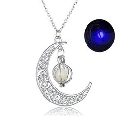 Shine Moon Stone Charm Necklace