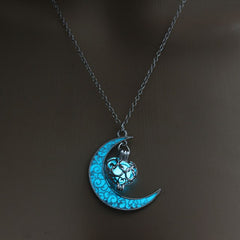 Shine Moon Stone Charm Necklace