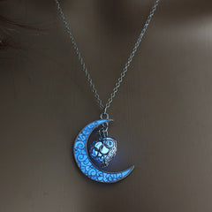 Shine Moon Stone Charm Necklace