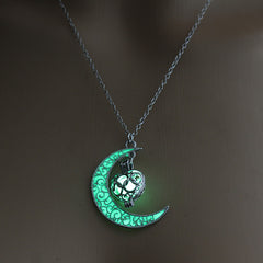 Shine Moon Stone Charm Necklace