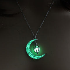 Shine Moon Stone Charm Necklace