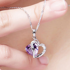 Crystal heart necklace