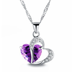 Crystal heart necklace