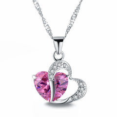 Crystal heart necklace