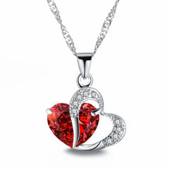 Crystal heart necklace